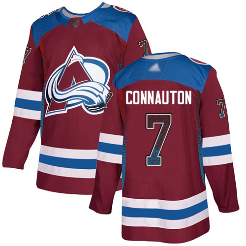 Adidas Colorado Avalanche Men #7 Kevin Connauton Burgundy Home Authentic Drift Fashion Stitched NHL Jersey->colorado avalanche->NHL Jersey